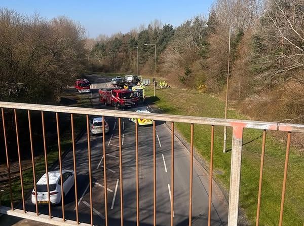 Air Ambulance attends crash in Telford